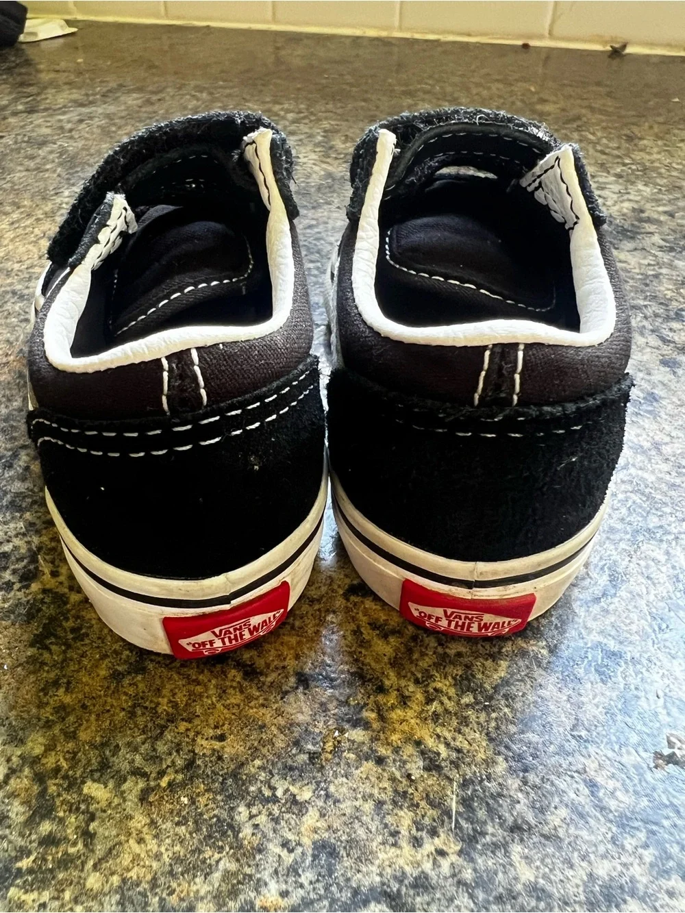 Kids Black and White Vans